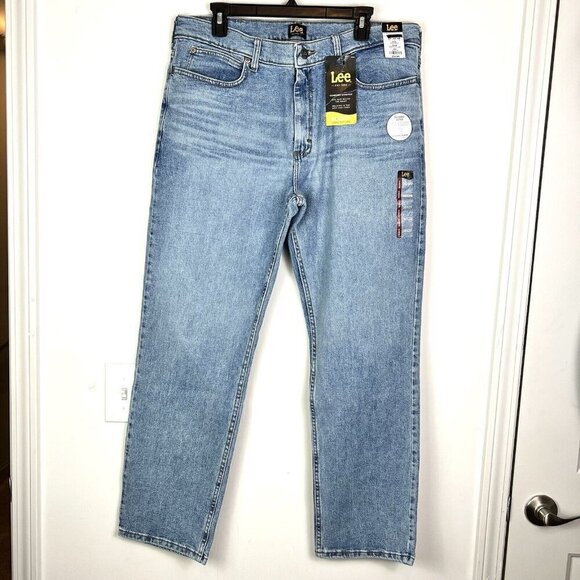 Lee Men's Icey Blue Denim Relaxed Fit Straight Leg Jeans Size 36 x 29 NWT - Picture 7 of 11